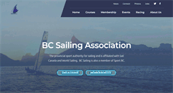 Desktop Screenshot of bcsailing.bc.ca