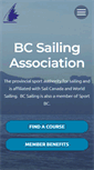 Mobile Screenshot of bcsailing.bc.ca